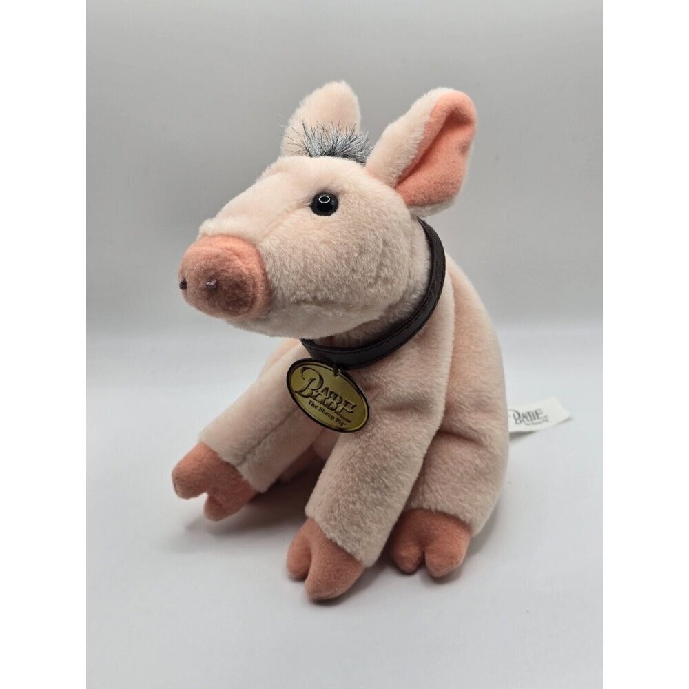 VTG 1997 Gund Pig Babe The Sheep Pig 5" With Collar- Plush Stuffed Animal